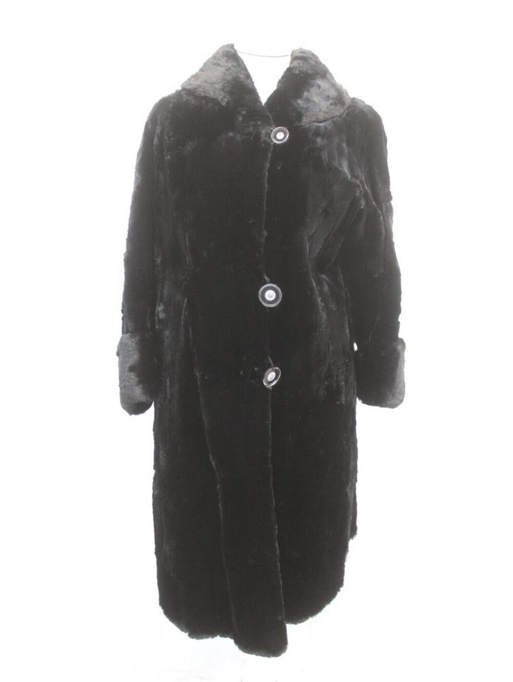 Scrap Item: Black Sheared Rabbit Fur Coat Jacket Size N/A